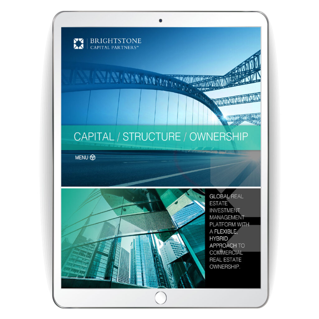contemporary classic website look and feel for commercial real estate investment firm